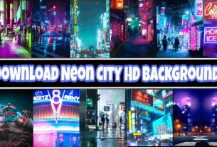 neon city hd background