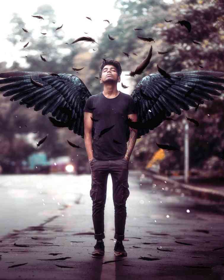 Devil Wings Photo Editing