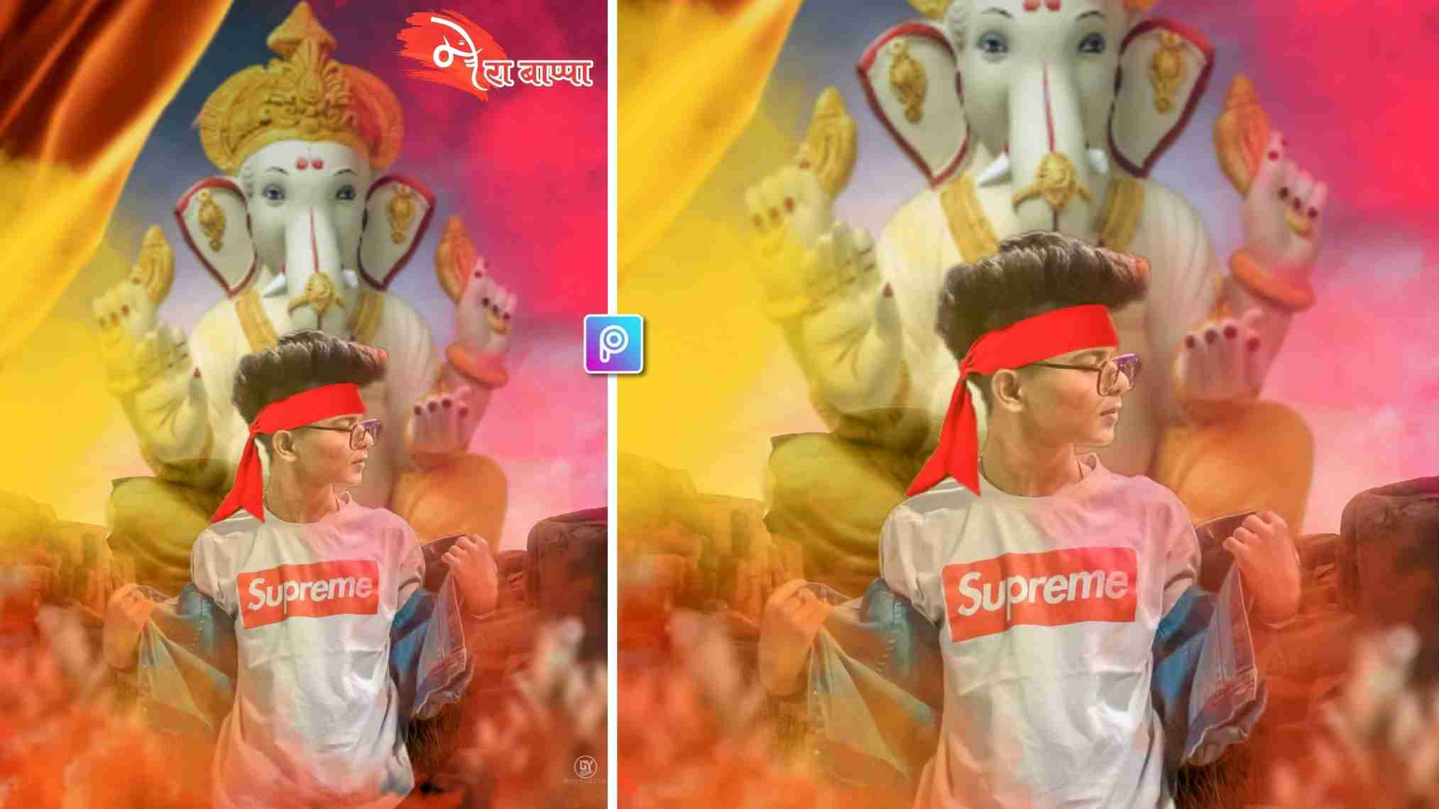Ganesh chaturthi photo editing