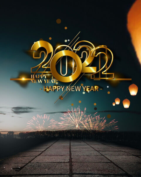 Happy New Year 2022 Photo Editing