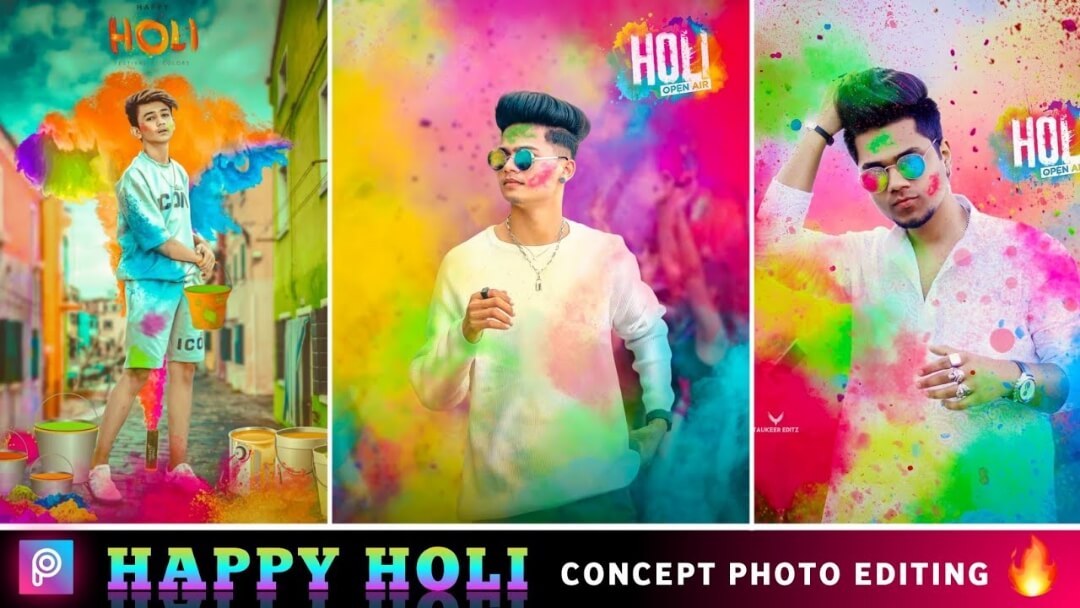 Happy Holi Photo Editing