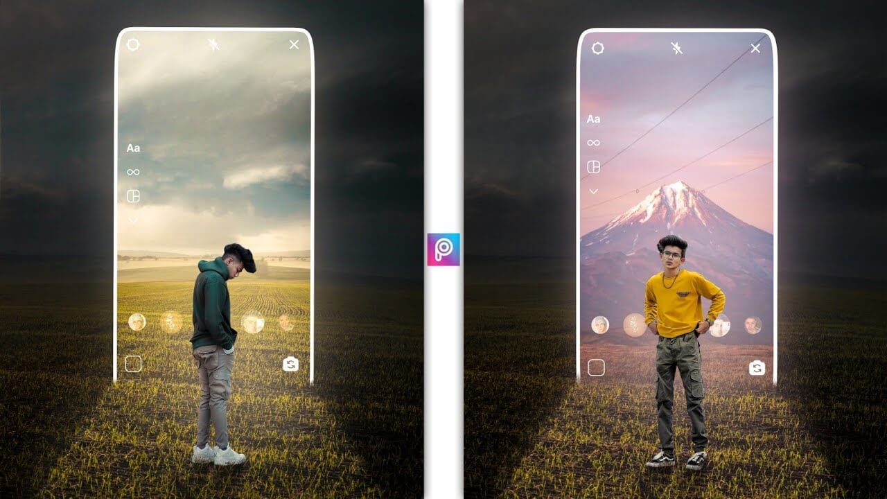 Instagram 3D Glowing Effect Photo Editing