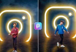 Instagram Glowing Logo Editing