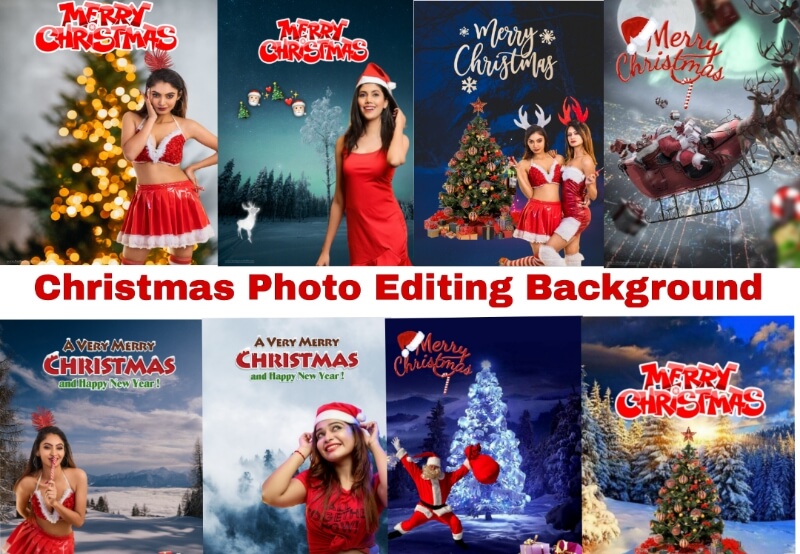 Christmas Photo Editing Background